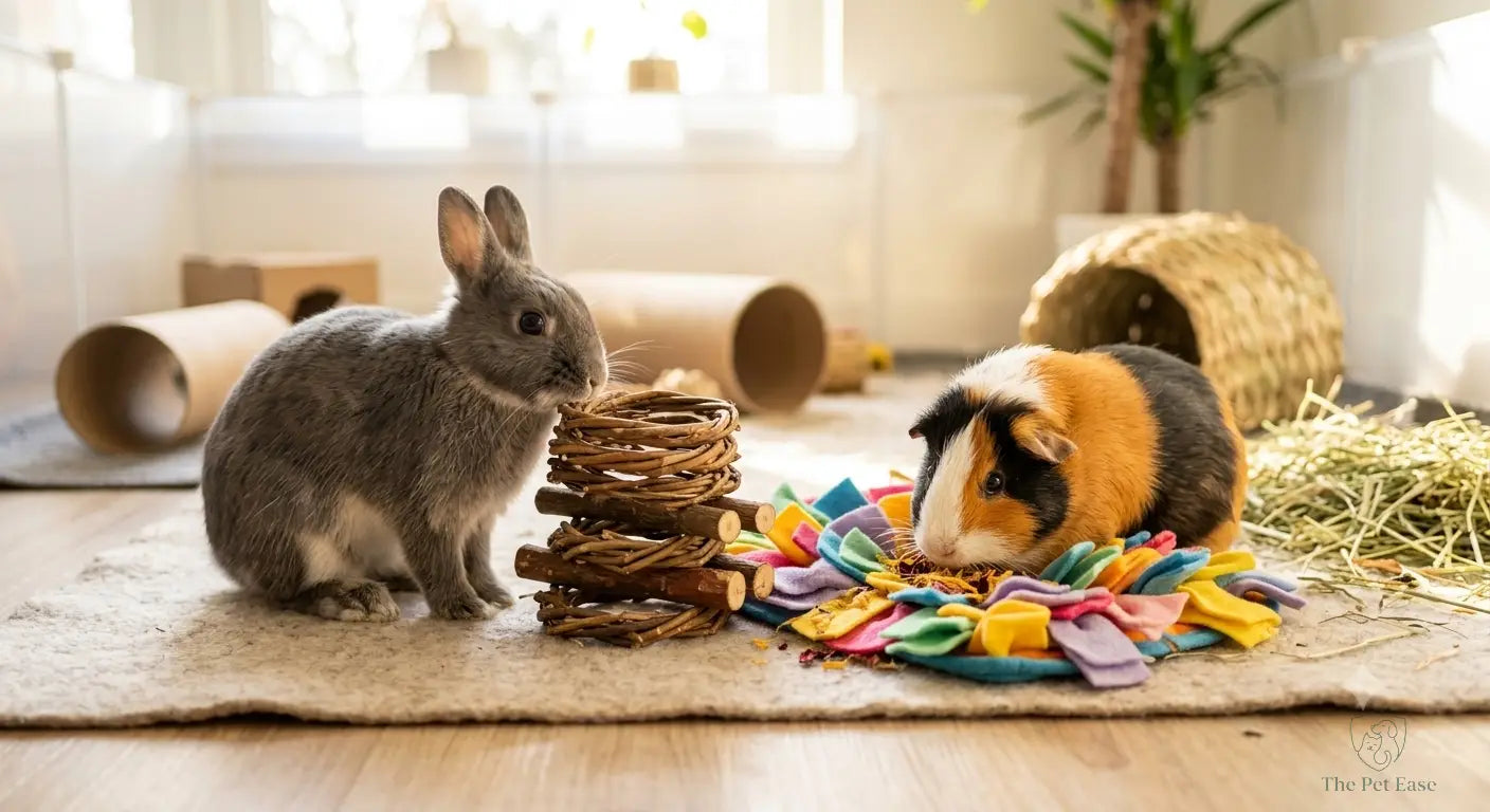 Enrichment 101: Keeping Guinea Pigs and Rabbits Mentally Stimulated The Pet Ease