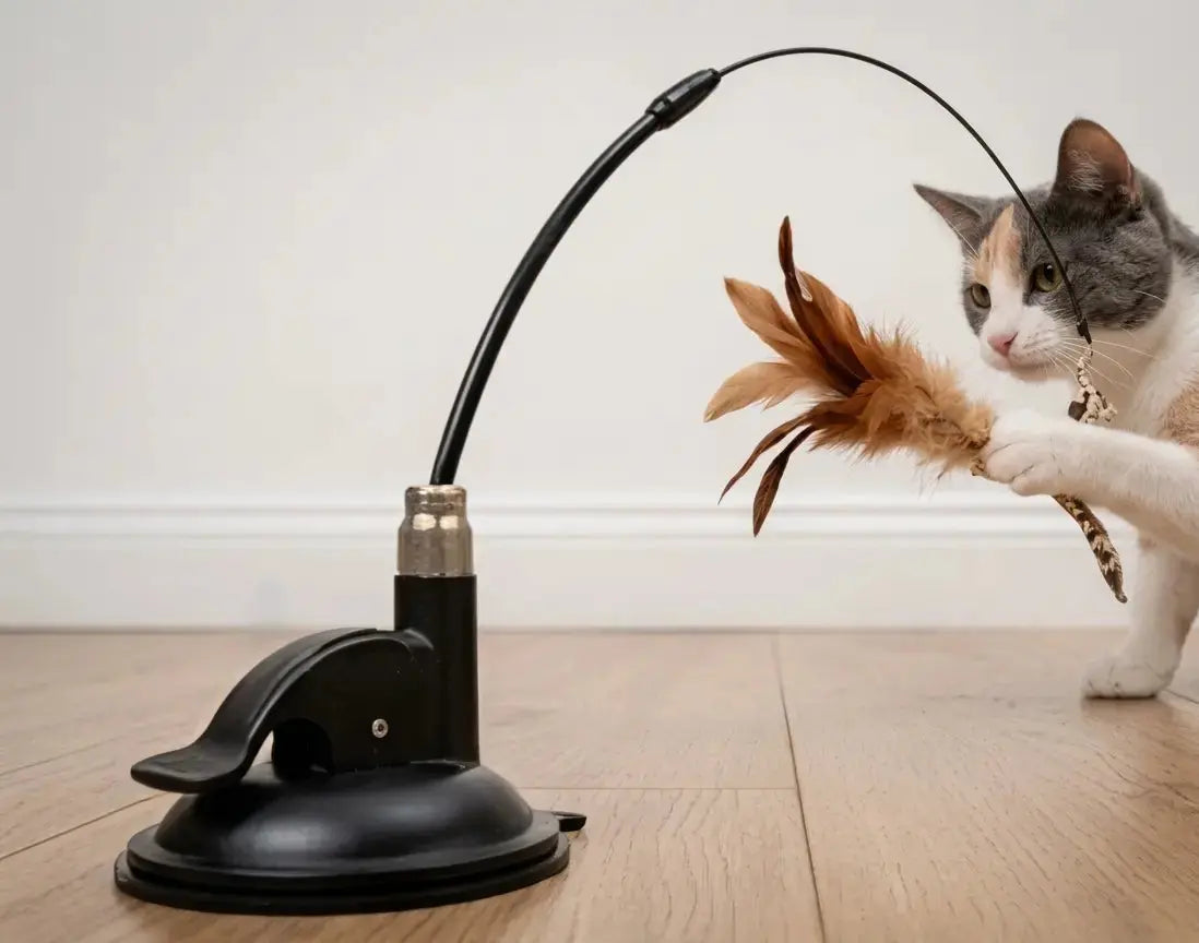 Interactive Cat Wand Toy with Powerful Suction Cup My Store