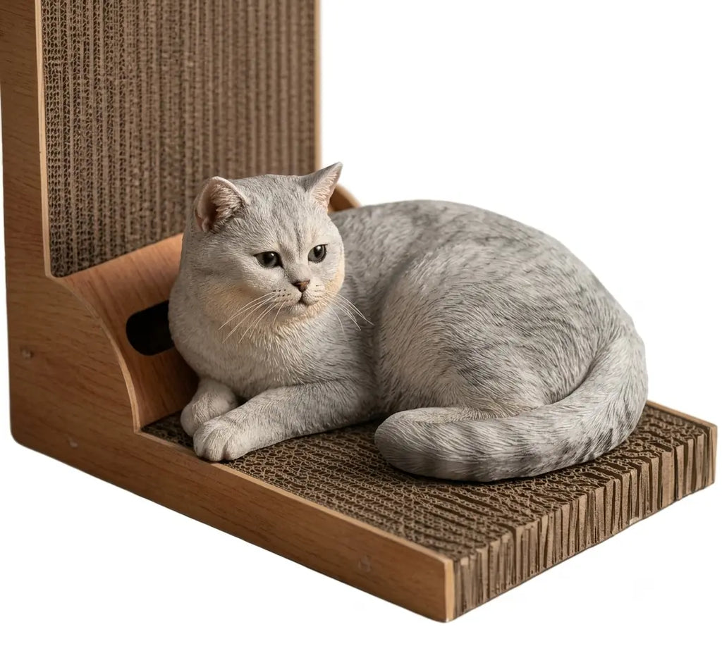 L-Shaped Vertical Cat Scratcher Board & Interactive Toy My Store