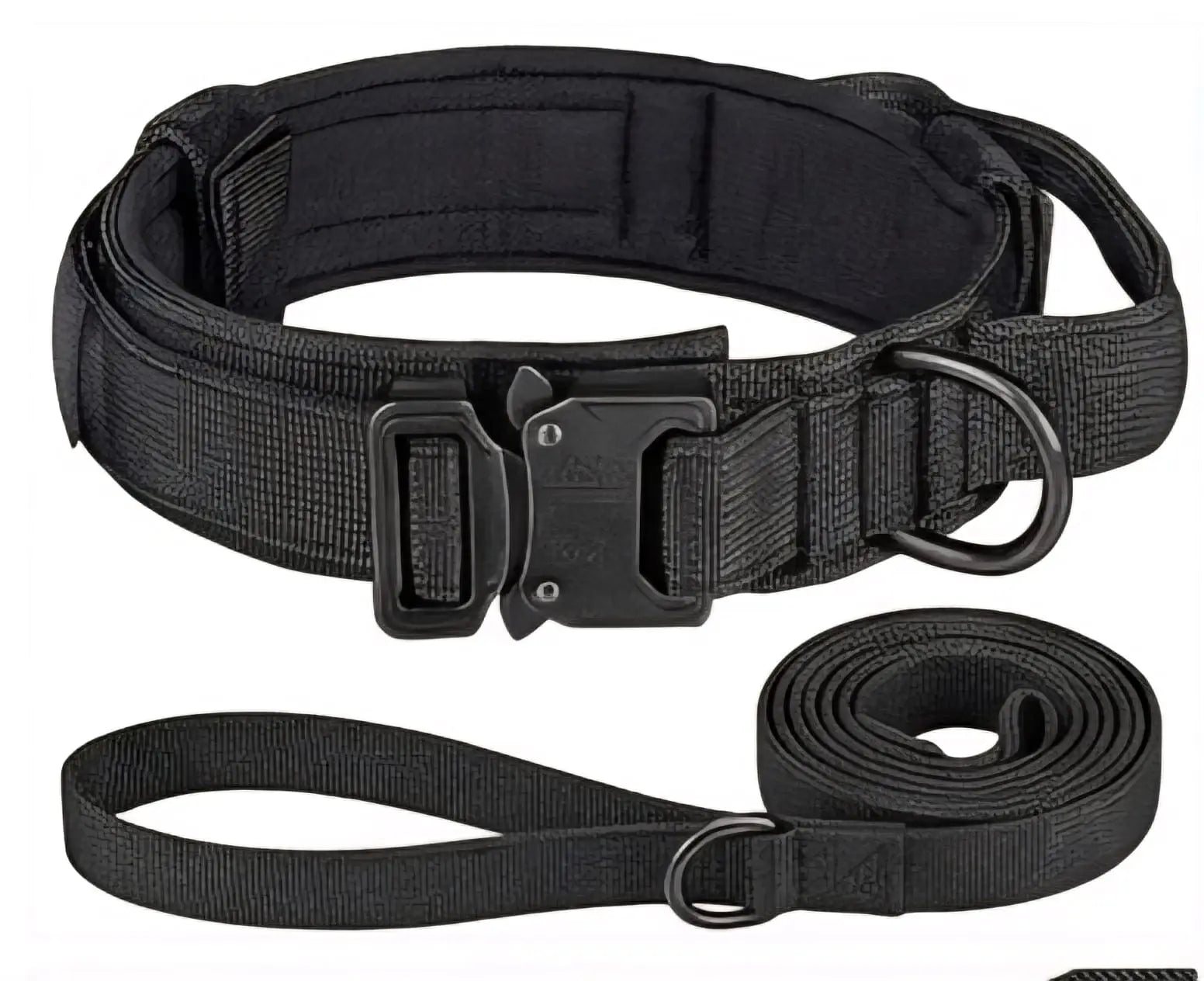 Tactical K9 Dog Collar with Control Handle & Heavy Duty Leash Set My Store