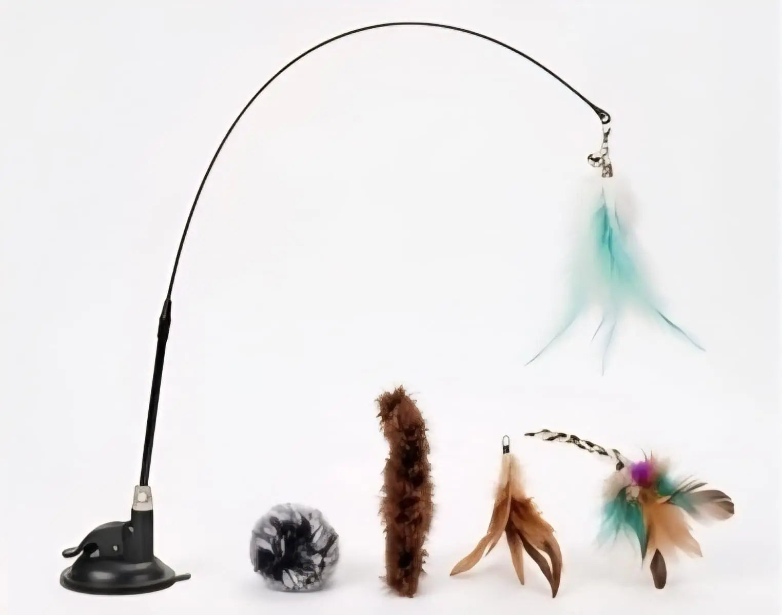 Interactive Cat Wand Toy with Powerful Suction Cup My Store