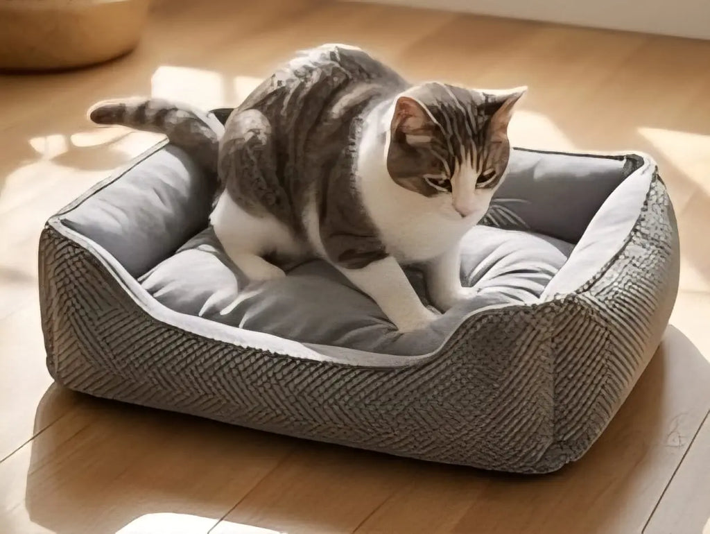Calming Orthopedic Pet Bed – Ultra-Soft Square Bolster Kennel for Dogs & Cats My Store