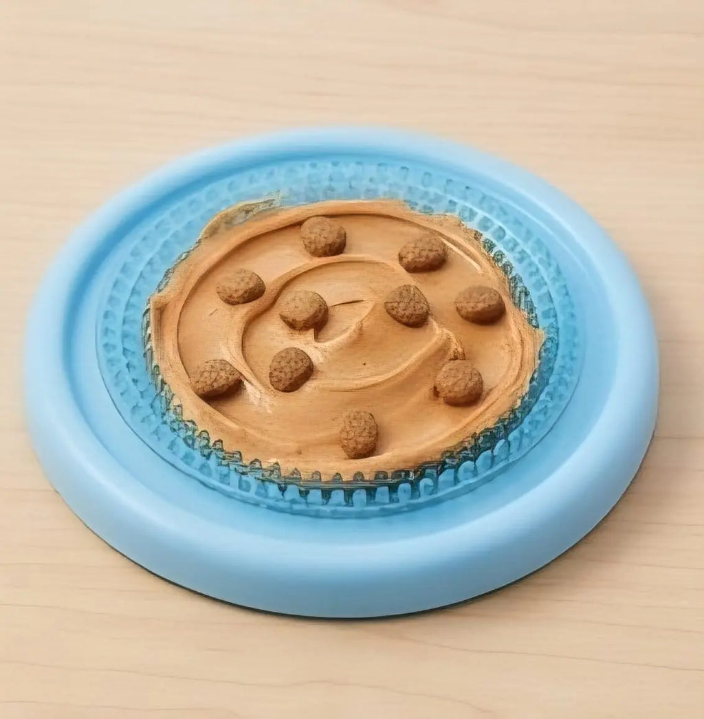 Calming Pet Lick Bowl – Rotating Slow Feeder & Anxiety Relief Mat My Store