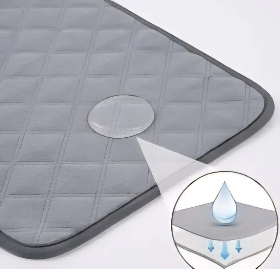 No-Slip Reusable Guinea Pig & Rabbit Cage Liners (4 PCS) – Ultra-Absorbent Odor Control Pet Mats My Store
