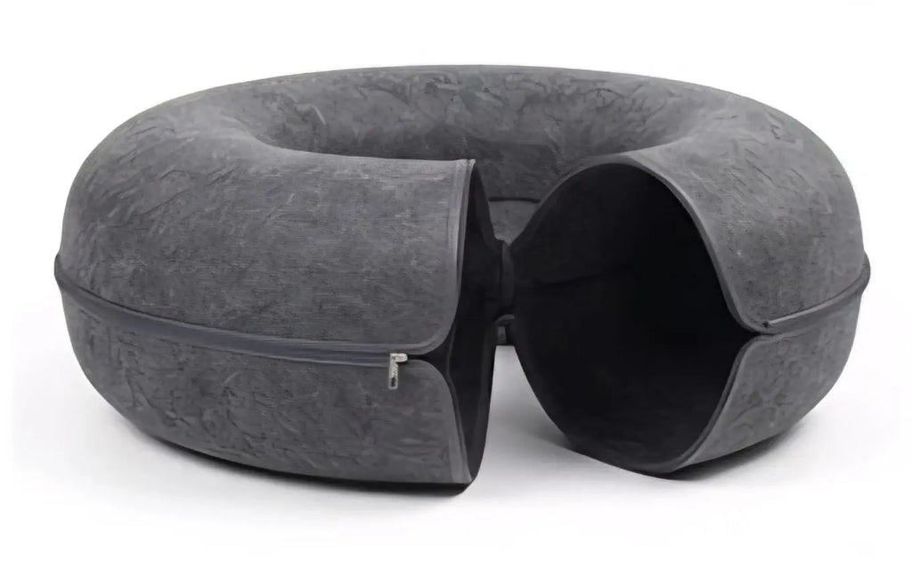 2-in-1 Peekaboo Cat Cave Tunnel Bed – Durable Felt Donut Bed for Indoor Cats My Store