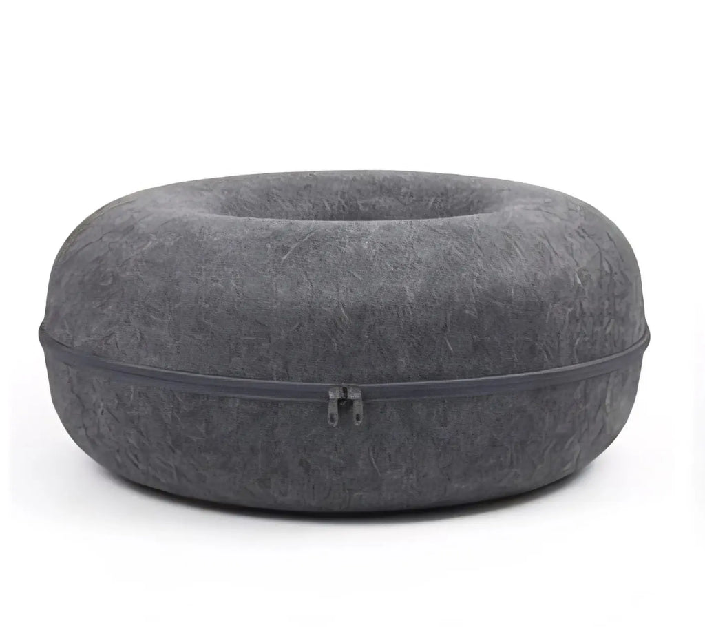 2-in-1 Peekaboo Cat Cave Tunnel Bed – Durable Felt Donut Bed for Indoor Cats My Store